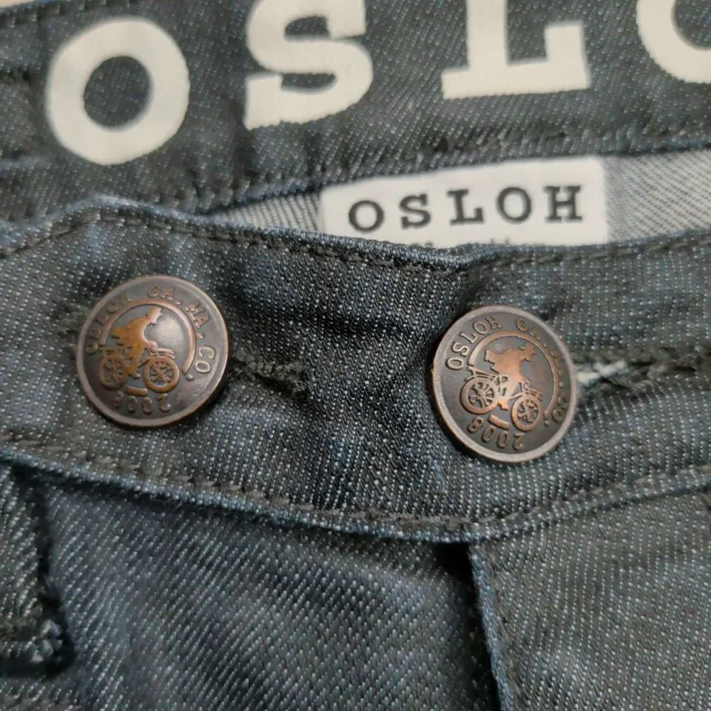 Osloh Jeans Mens 30x27 Blue Lane Trouser No 9 Pants Straight Cycling Biking‎